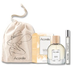 GESCHENKSET Eau de Parfum "Douceur Vanille" - BIO-Zertifiziert, 50ml + Roll-On 10ml GRATIS - Beruhigend